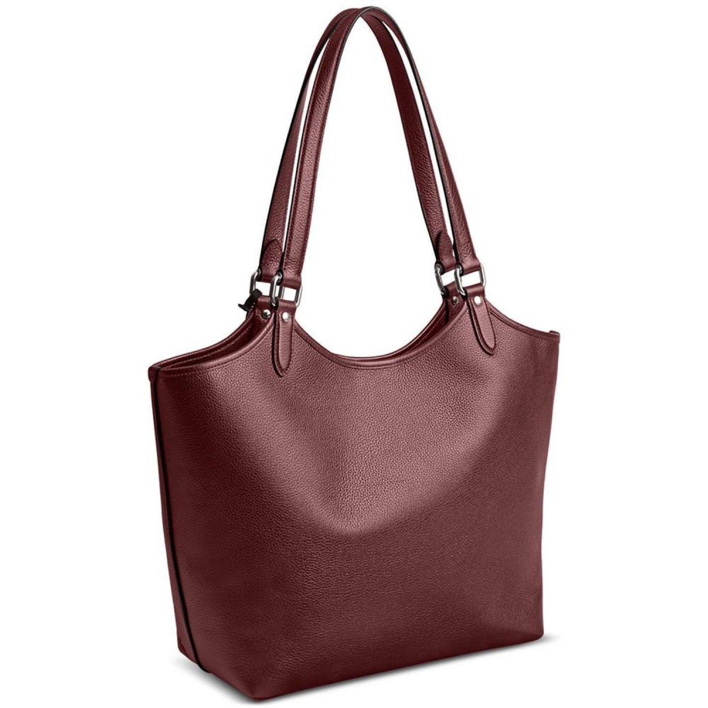 Metallic Pebble Leather Medium Day Tote