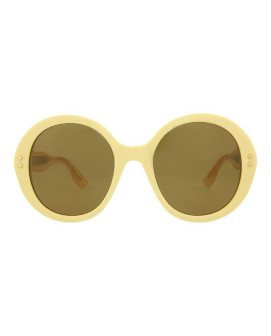 Round-Acetate Frame Sunglasses