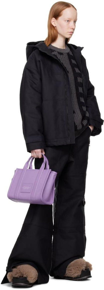 Purple 'The Leather Small' Tote