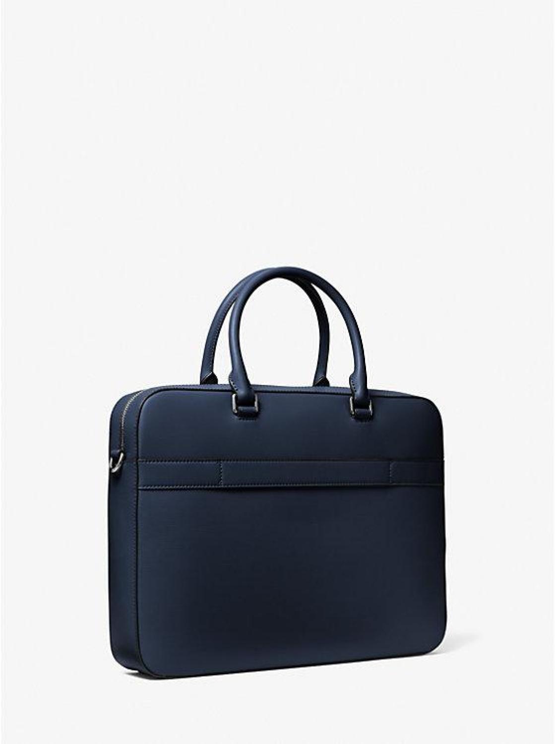 Cooper Textured Faux Leather Briefcase