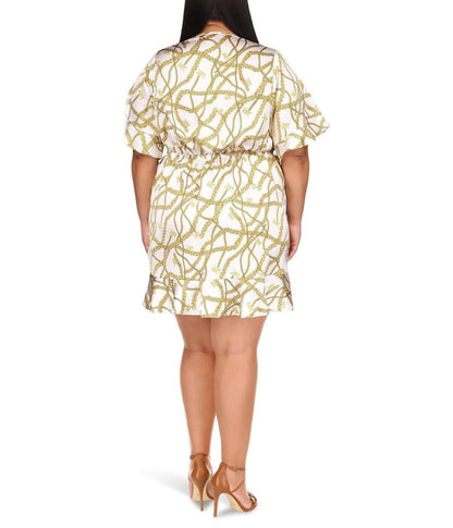 Plus Size Logo Chain Dress