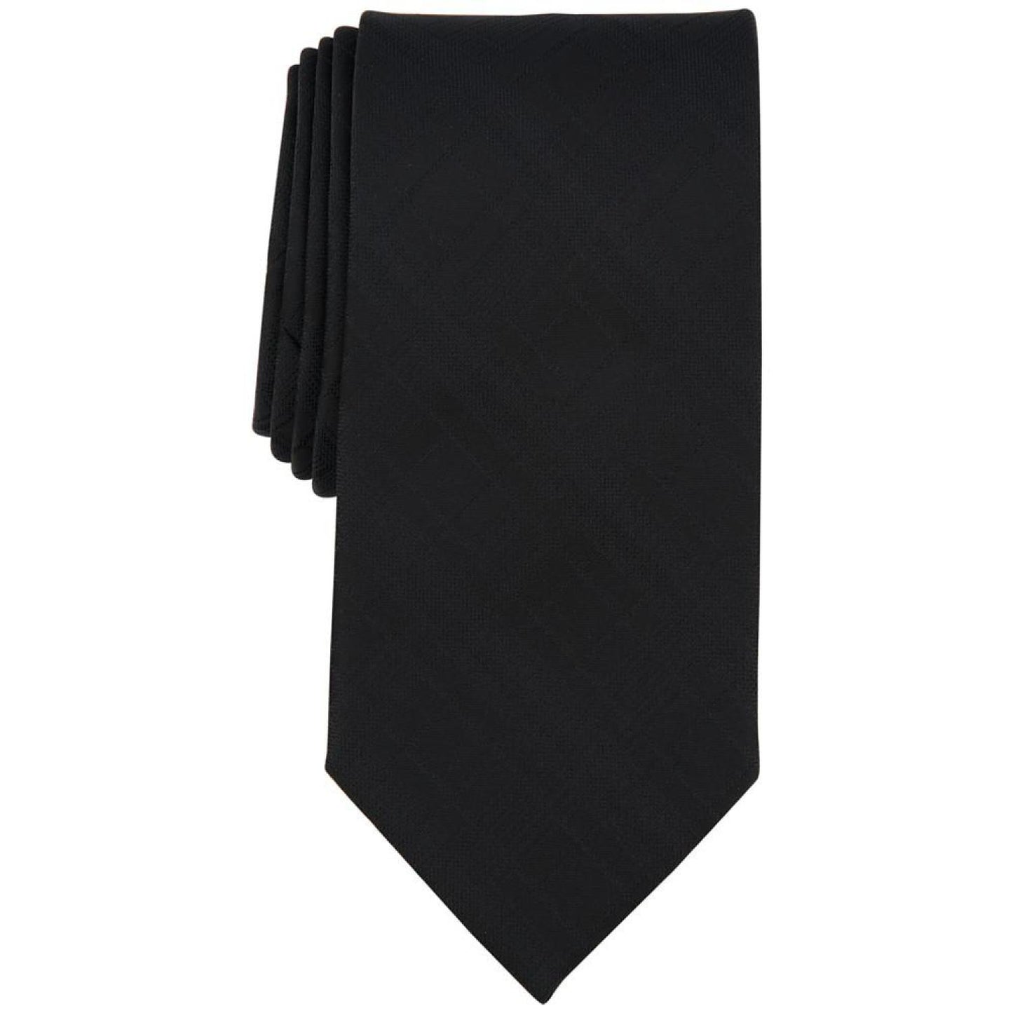 Men's Berfond Plaid Solid Tie