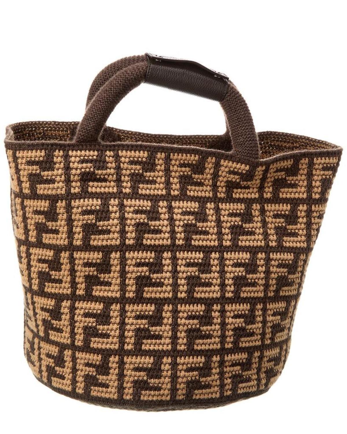 FENDI FF Cashmere Shopping Tote