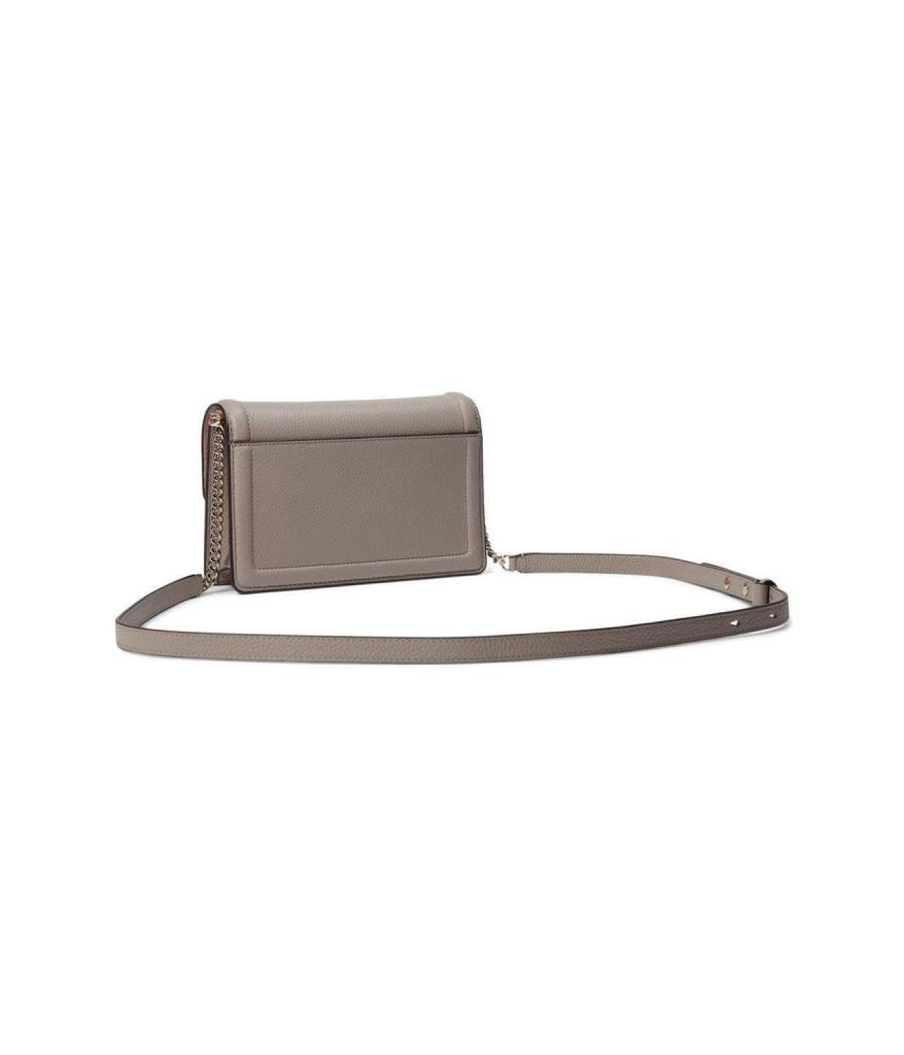 Knott Pebbled Leather Flap Crossbody