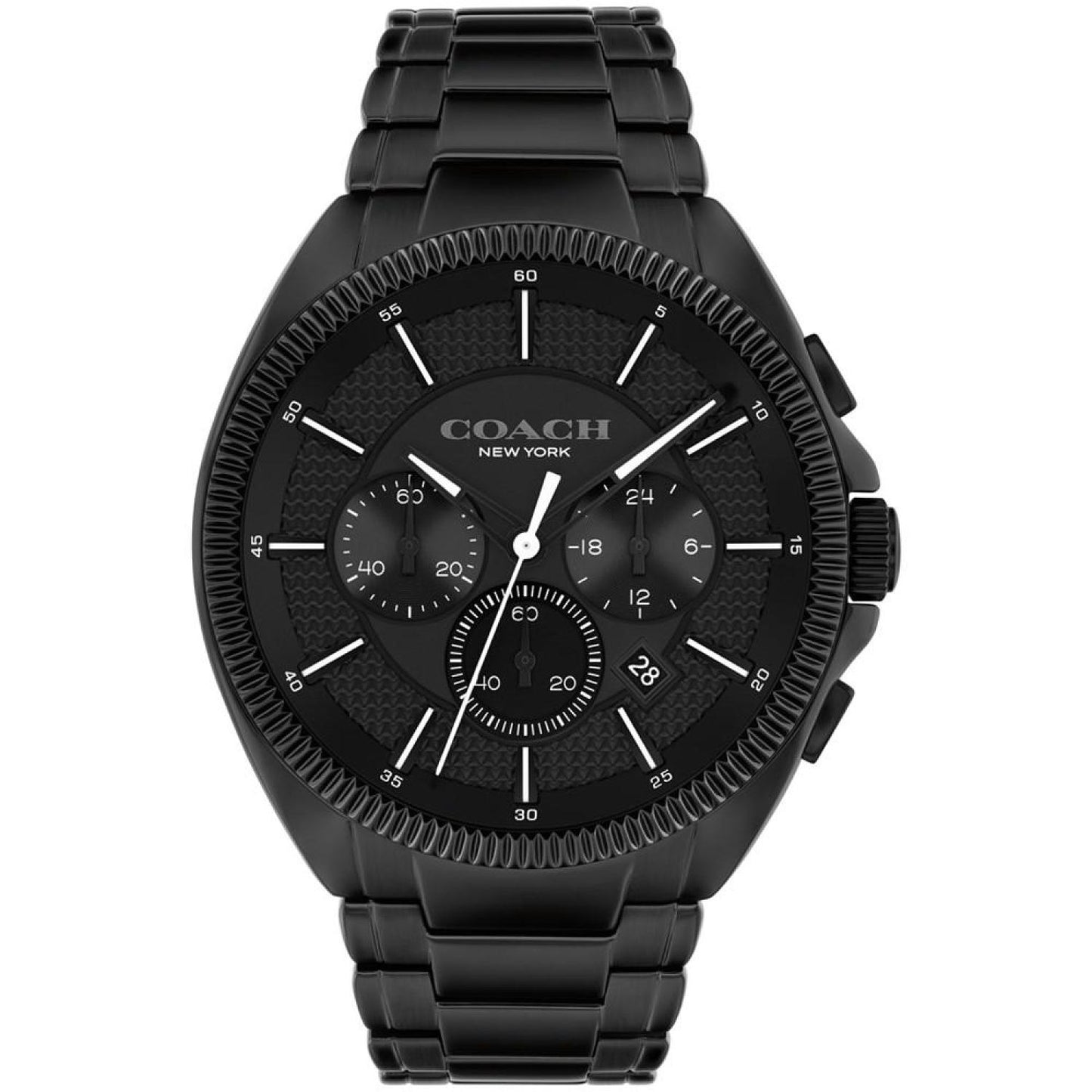 Men's Jackson Black Stainless Steel Bracelet Watch 45mm