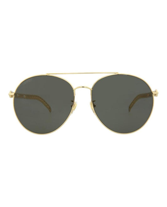 Round-Metal Frame Sunglasses