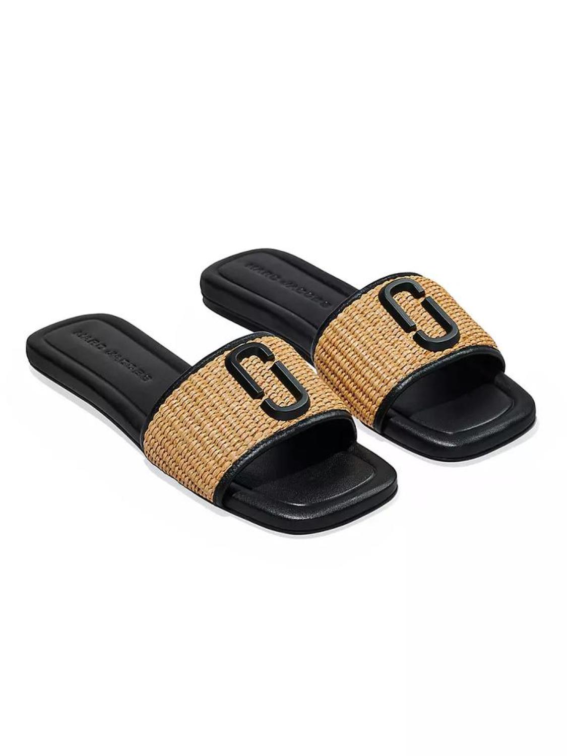 The J Marc Woven Leather Sandals