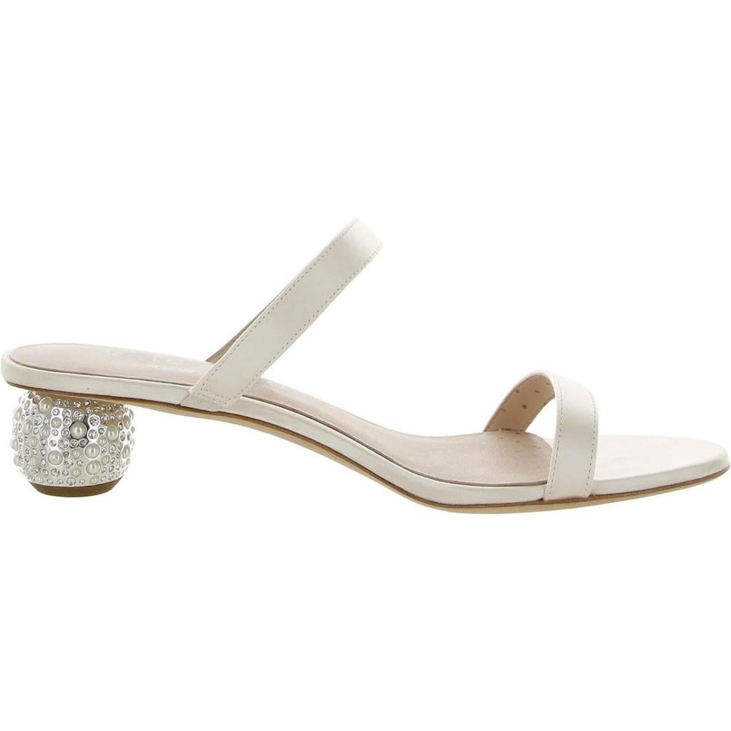 Palm Springs Crystal Womens Satin Dressy Heels