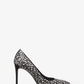 Gretel Leopard Print Calf Hair Pump