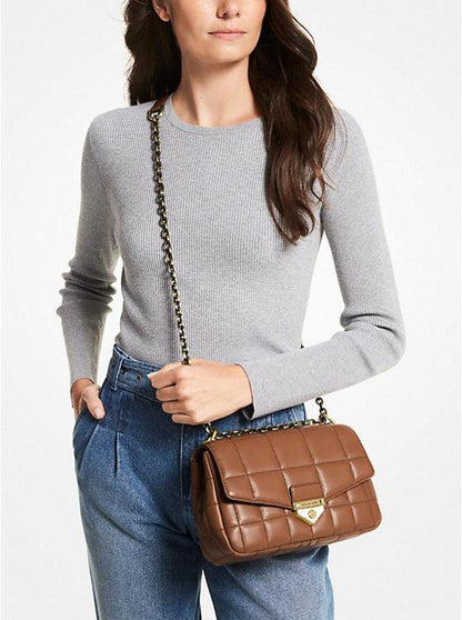 SoHo Large Quilted Leather Shoulder Bag