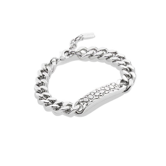 Quilted Signature Link Bracelet