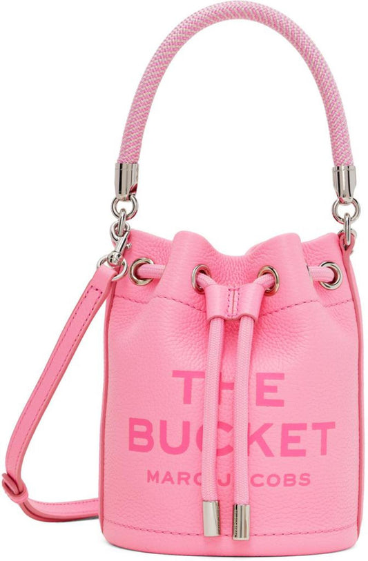 Pink 'The Leather Mini Bucket' Bag