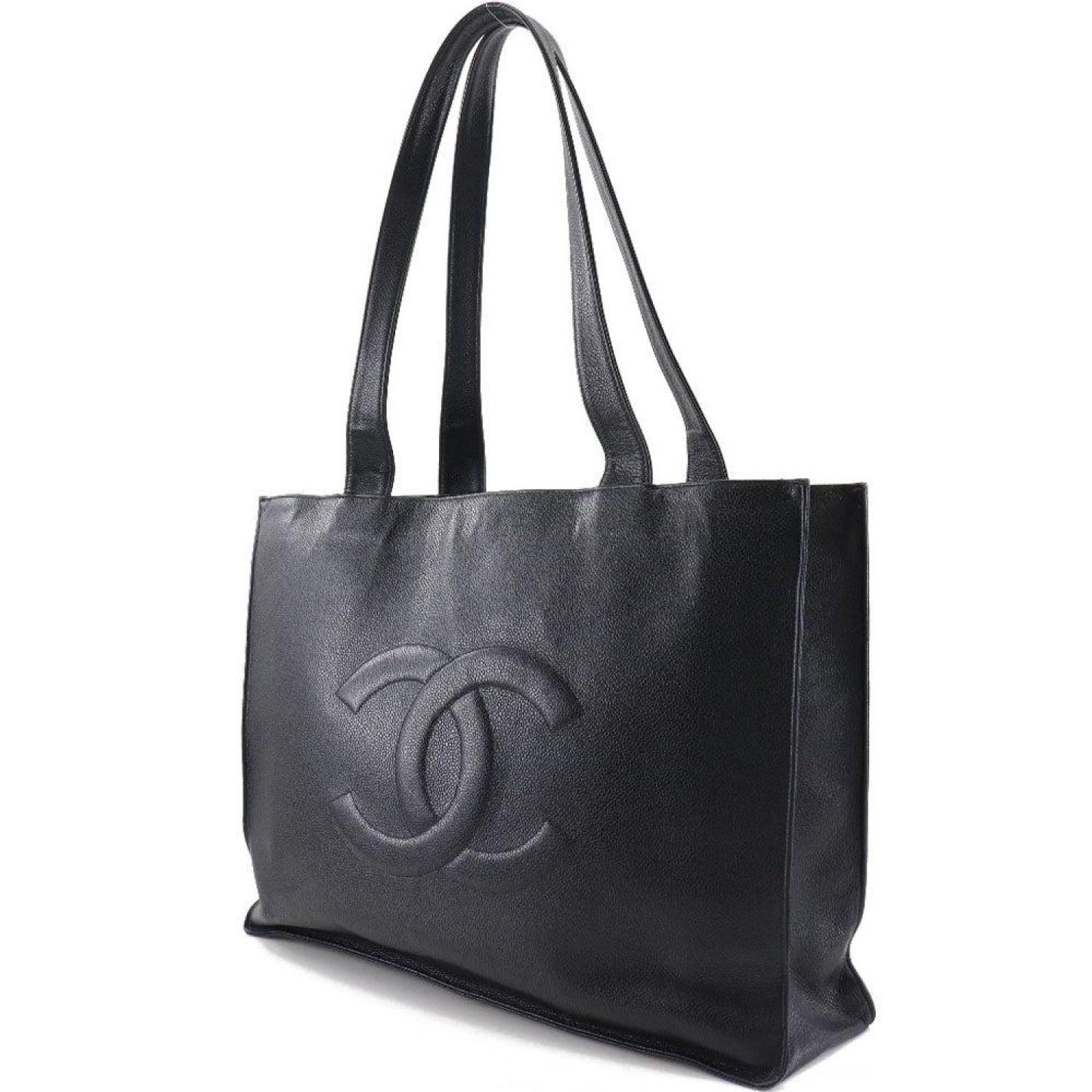 Chanel Coco Mark  Leather Tote Bag (Pre-Owned)