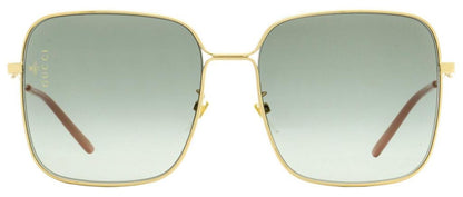 Gucci Women's Square Sunglasses GG0443S 001 Gold/Rose 60mm