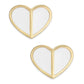 Gold-Tone Heart Stud Earrings