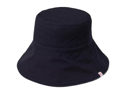 Breton Stripe Long Brim Rev Bucket Hat