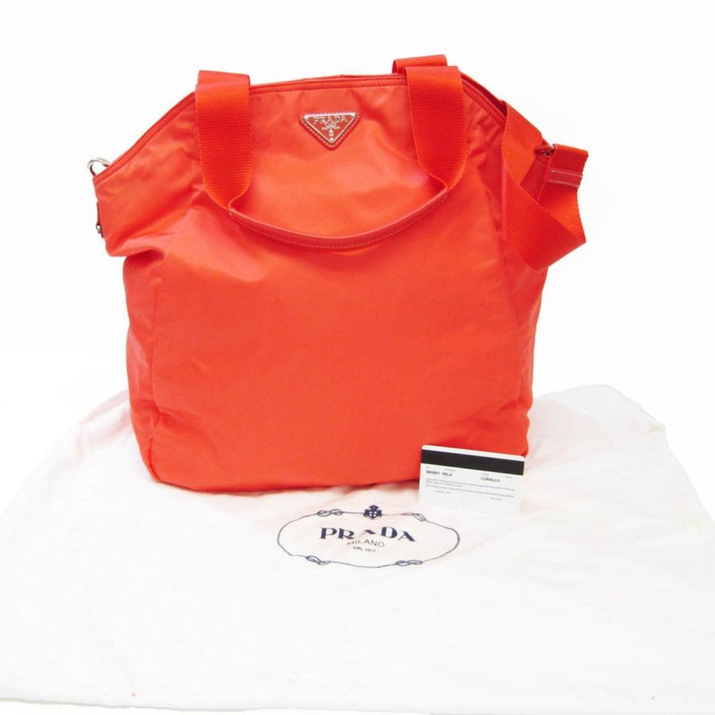 Prada Vela  Synthetic Tote Bag (Pre-Owned)