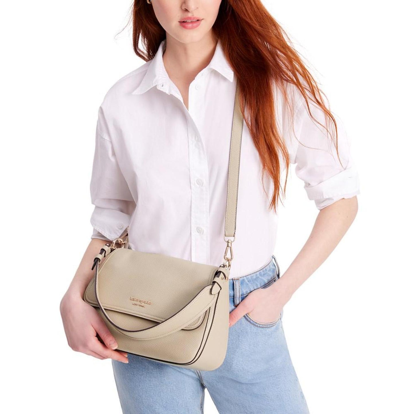 Hudson Pebbled Leather Shoulder Bag