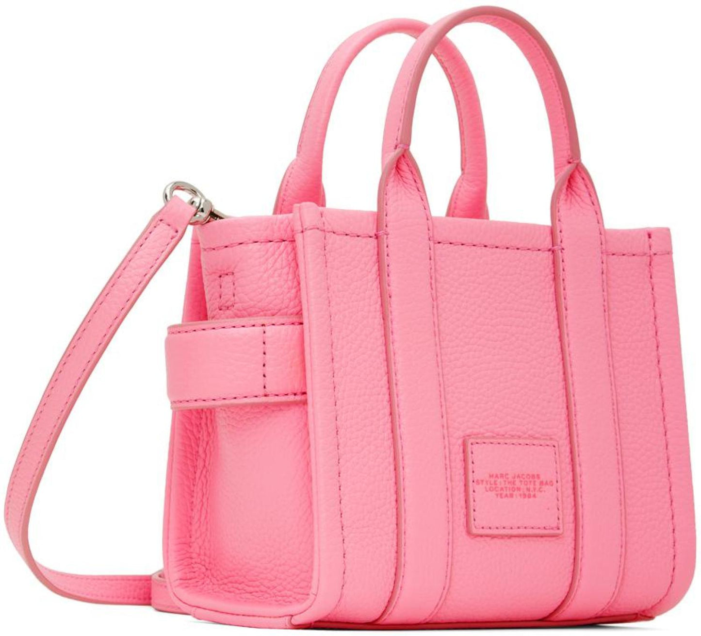 Pink 'The Leather Mini Tote Bag' Tote