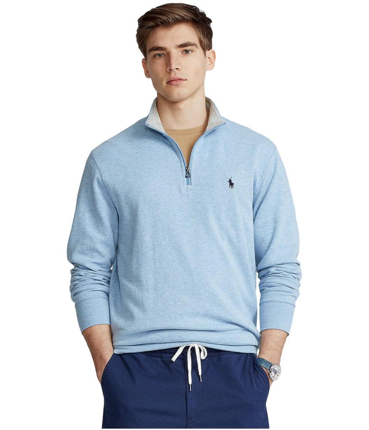 Luxury Jersey Quarter-Zip Pullover