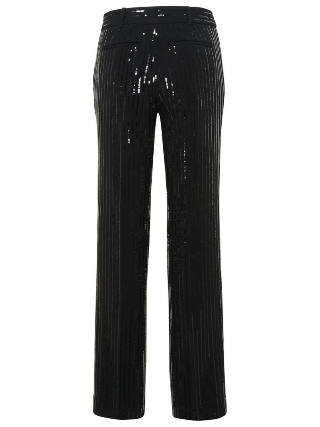 Michael Michael Kors Pinstripe Sequined Straight-Leg Pants