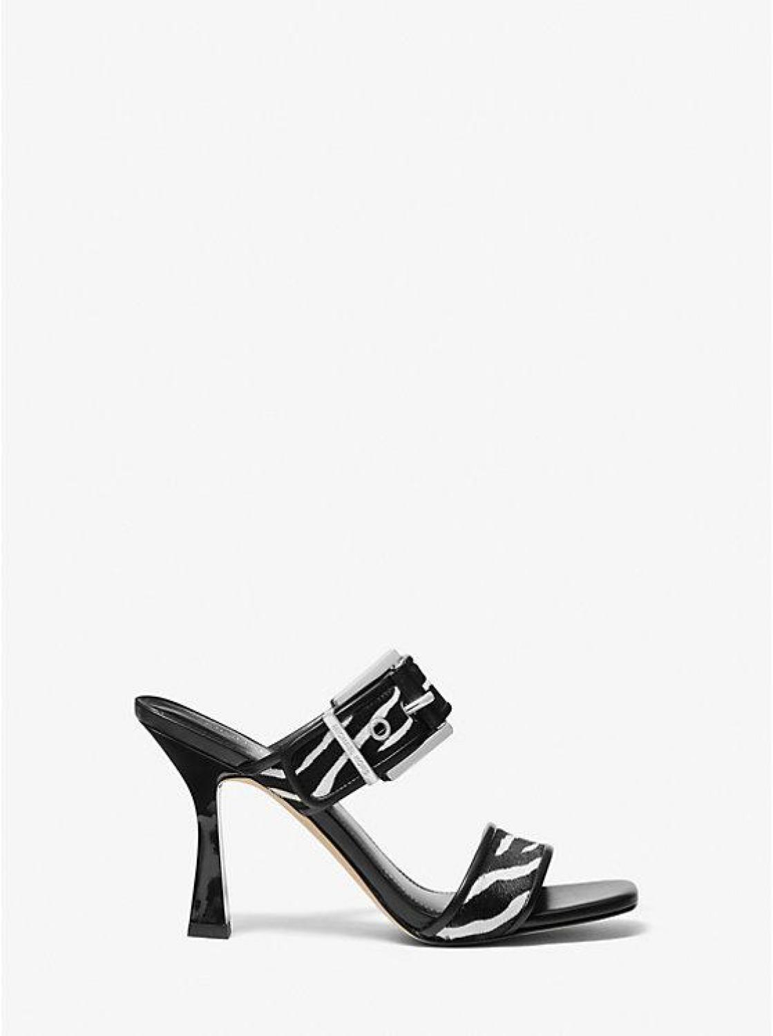 Colby Zebra Print Calf Hair Sandal