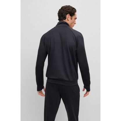 Zip-up sweatshirt in active-stretch fabric