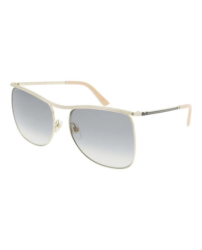 Square-Frame Metal Sunglasses