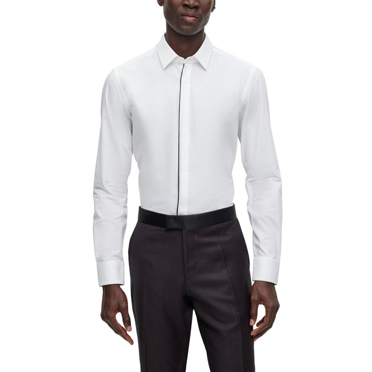 Men's Easy-Iron Slim-Fit Dress Shirt