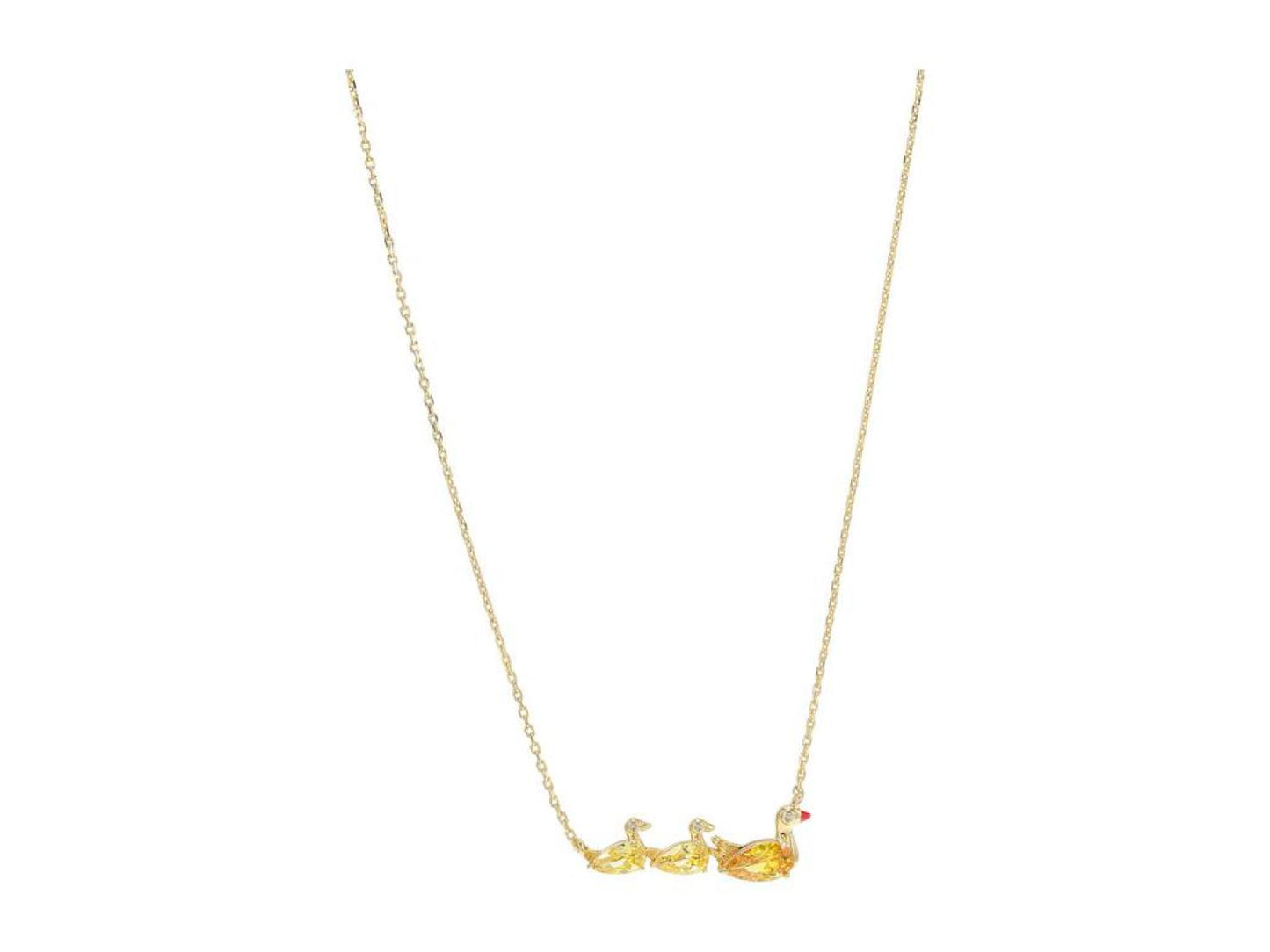 Love You, Mom Ducks in A Row Pendant Necklace