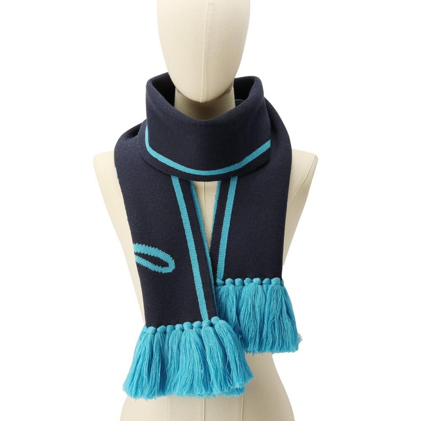 Women's Varsity Logo Knit Fringe-Trim Scarf