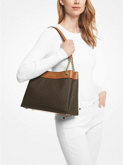 Lori Medium Logo Tote Bag