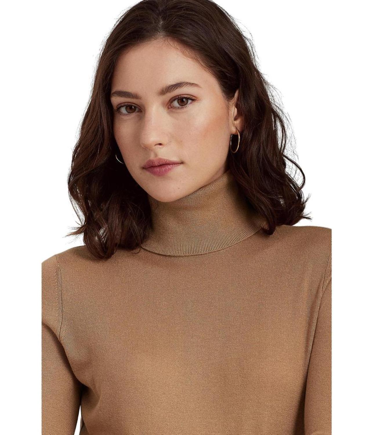 Silk-Blend Turtleneck