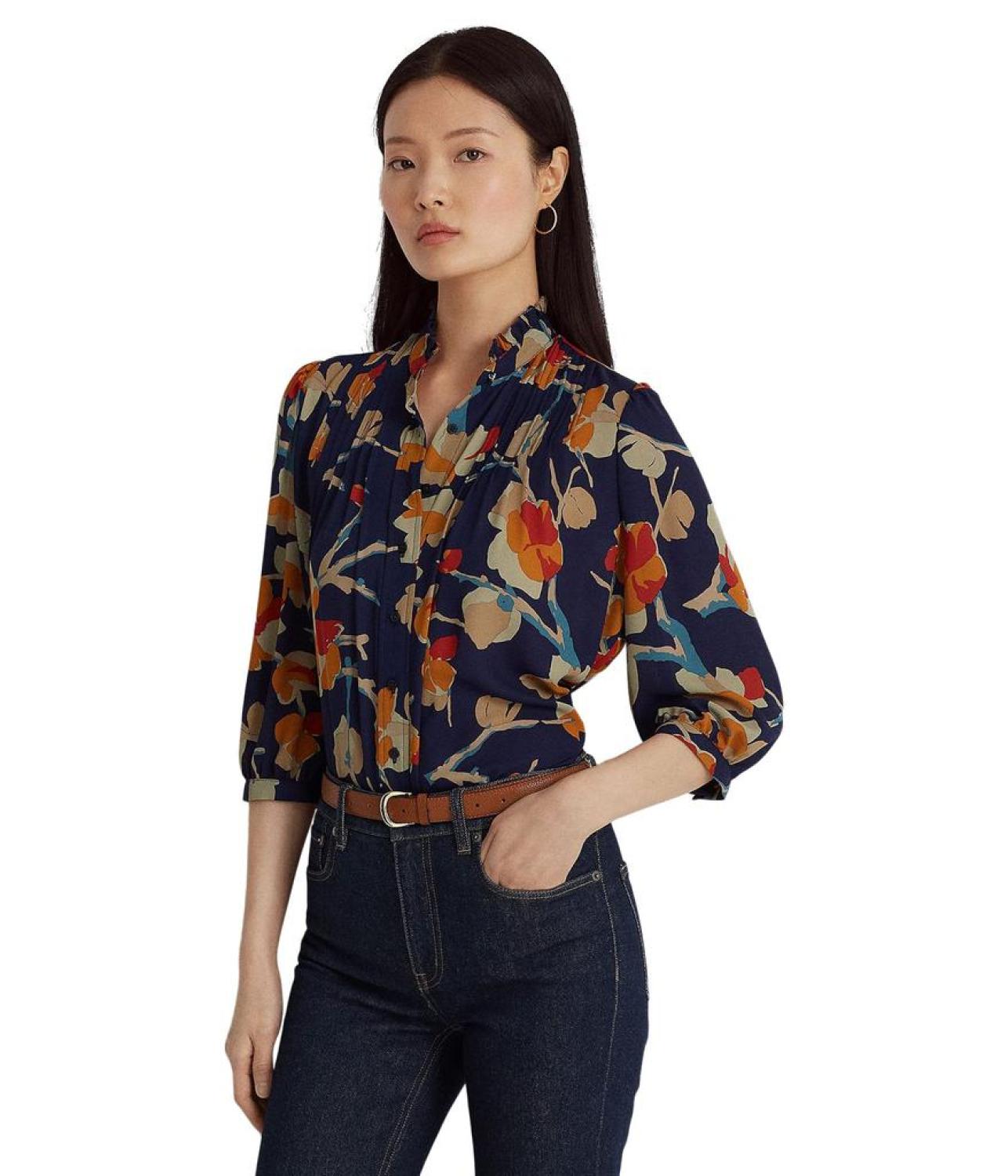 Pleated Georgette Blouse