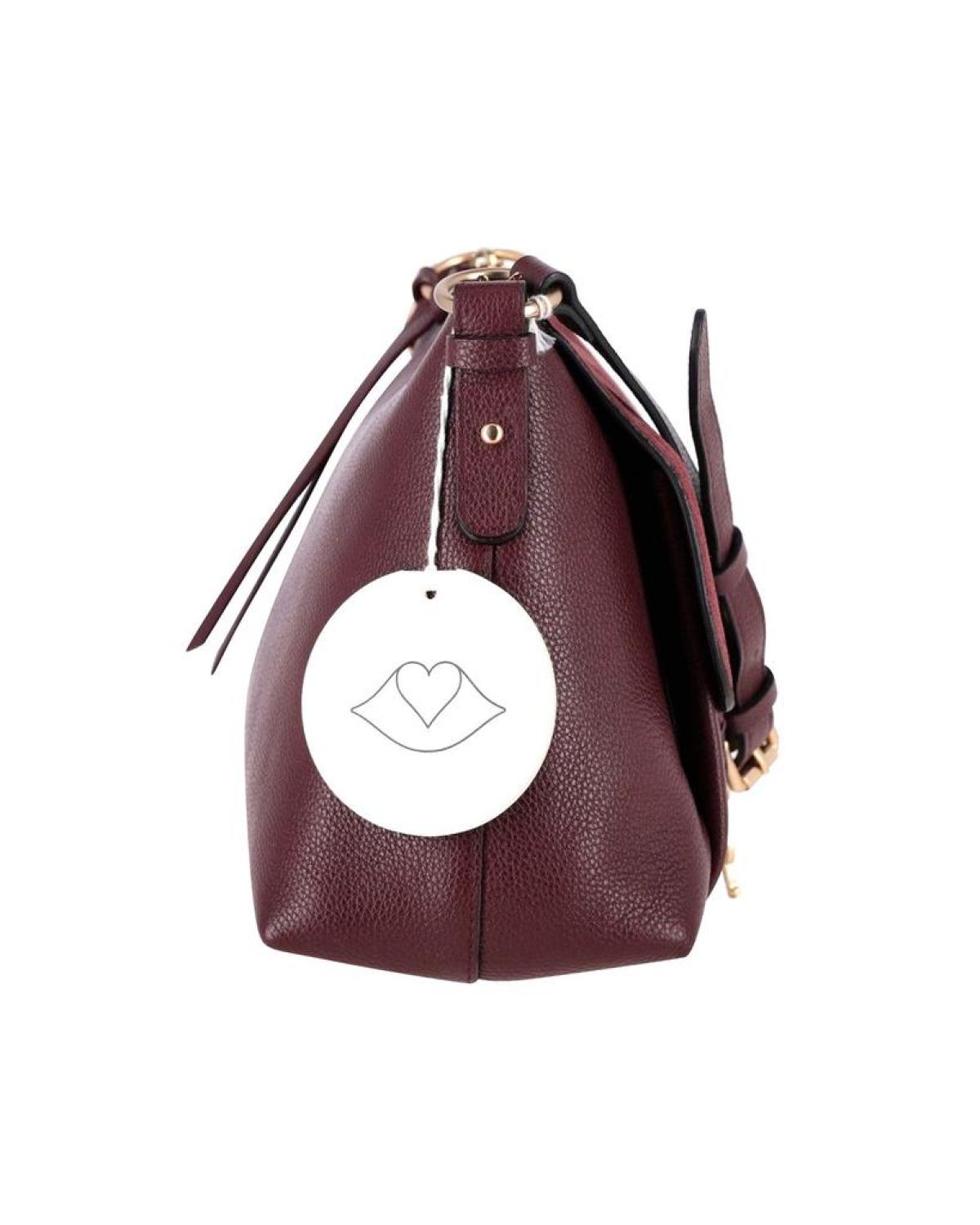 See by Chloe Joan Small Crossbody Bag in Burgundy Leather and Suede