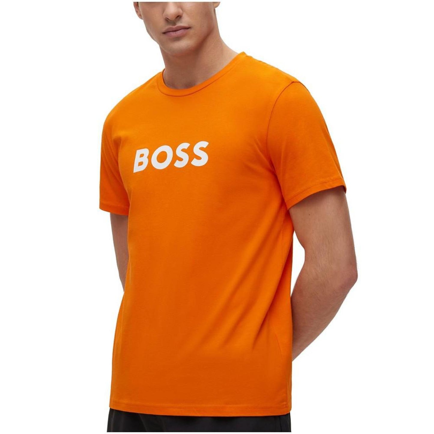 Men's Contrast Logo Cotton Relaxed-Fit T-shirt