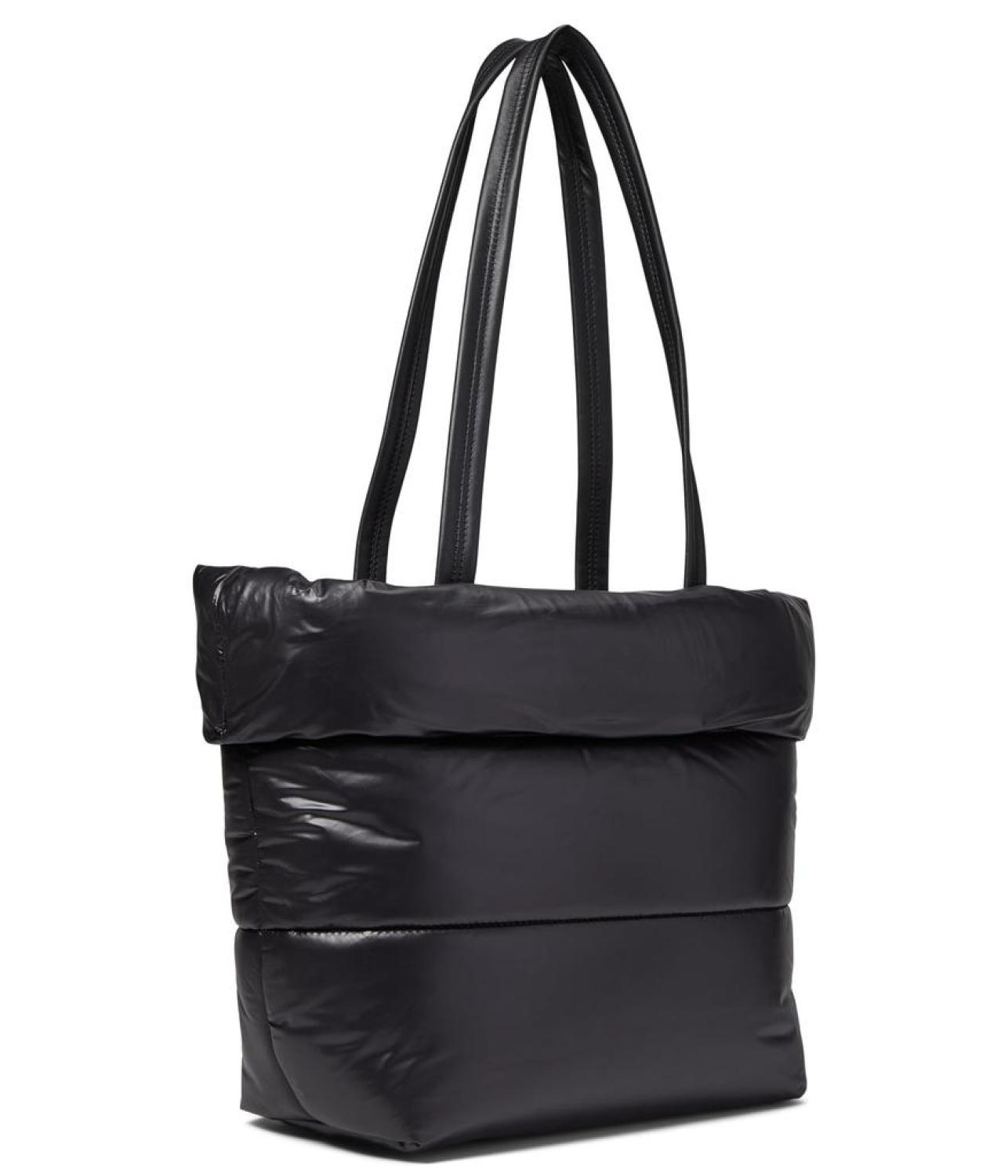 Puffed Puffy Fabric Small Tote