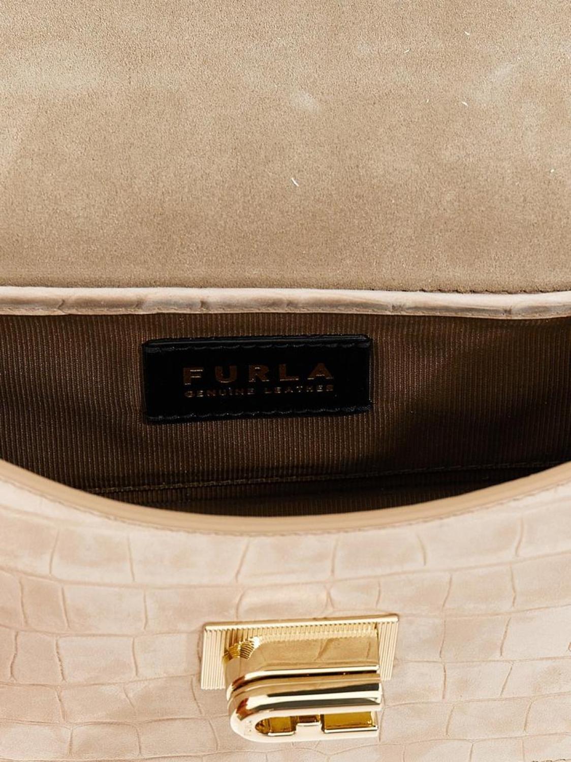 Furla 1927 Embossed Mini Shoulder Bag