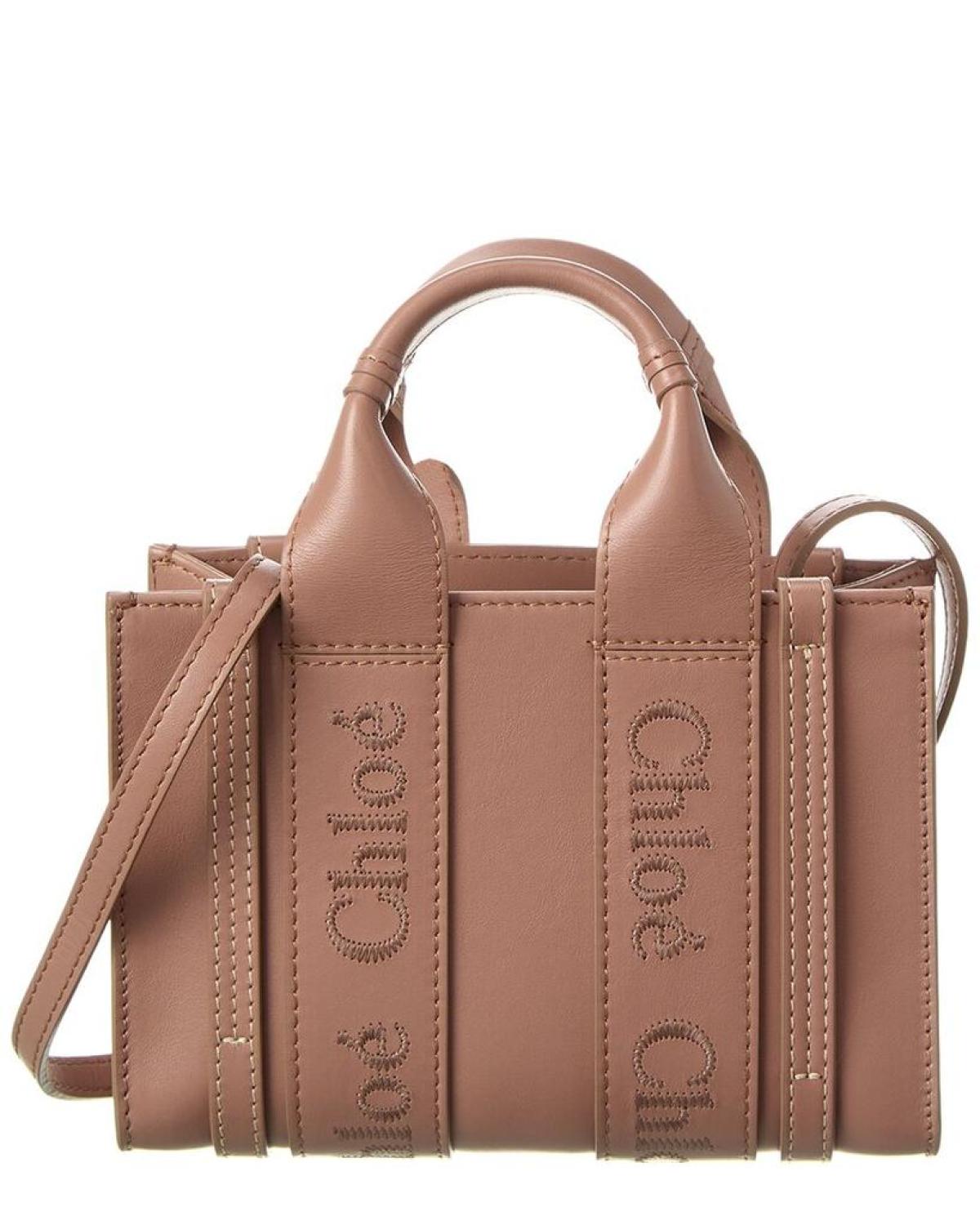 Chloé Woody Mini Leather Tote