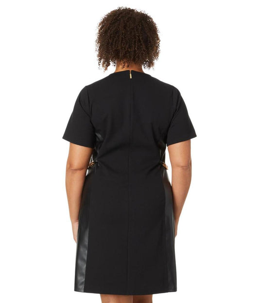 Plus Size Leather Chain Dress