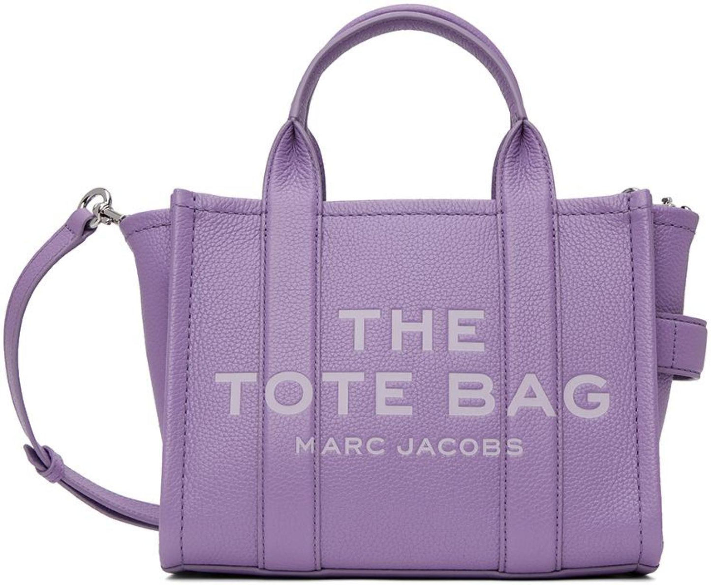 Purple 'The Leather Small' Tote