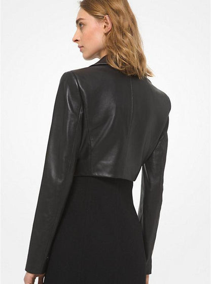 Plongé Leather Spencer Jacket