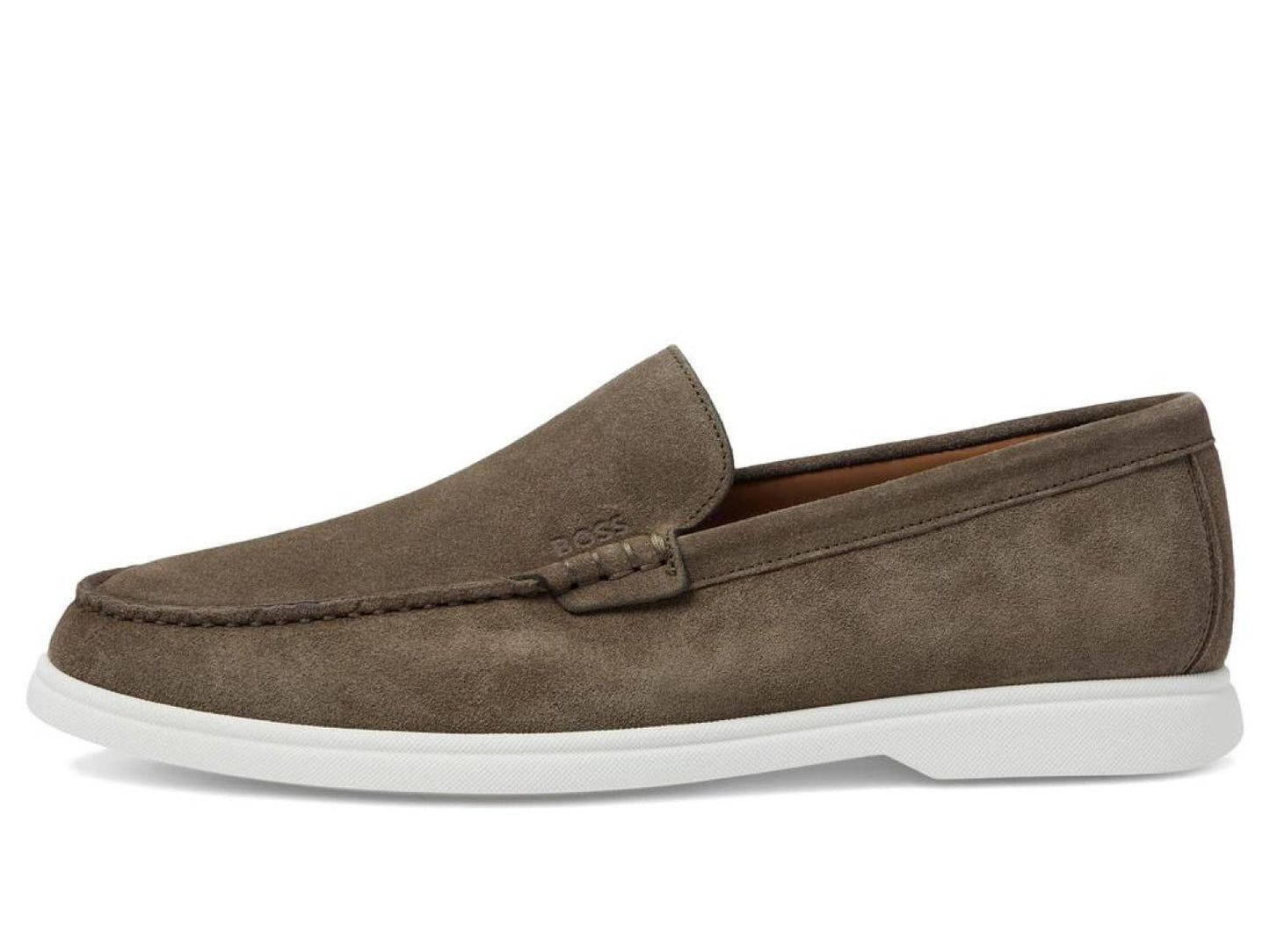 Sienne Suede Loafers with Contrast Rubber Sole