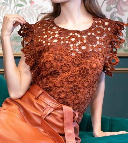 Grace Top In Sumatra Lace