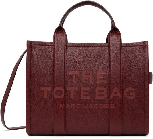 Burgundy 'The Leather Medium' Tote