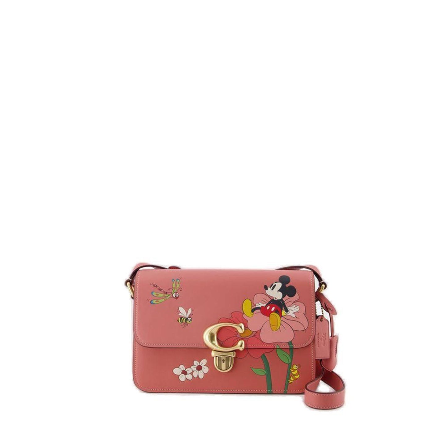 Coach X Disney X Coach Mickey Mouse And Flowers Shoulder Bag