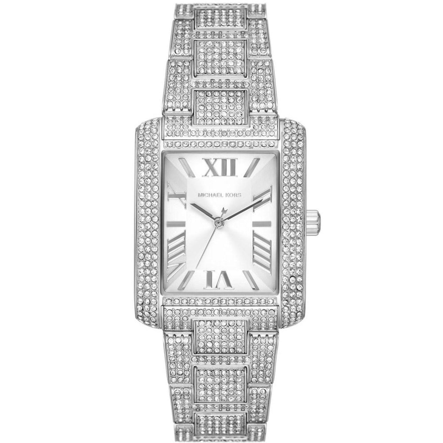 Women's Emery Three Hand Silver-Tone Stainless Steel Bracelet Watch 40mm