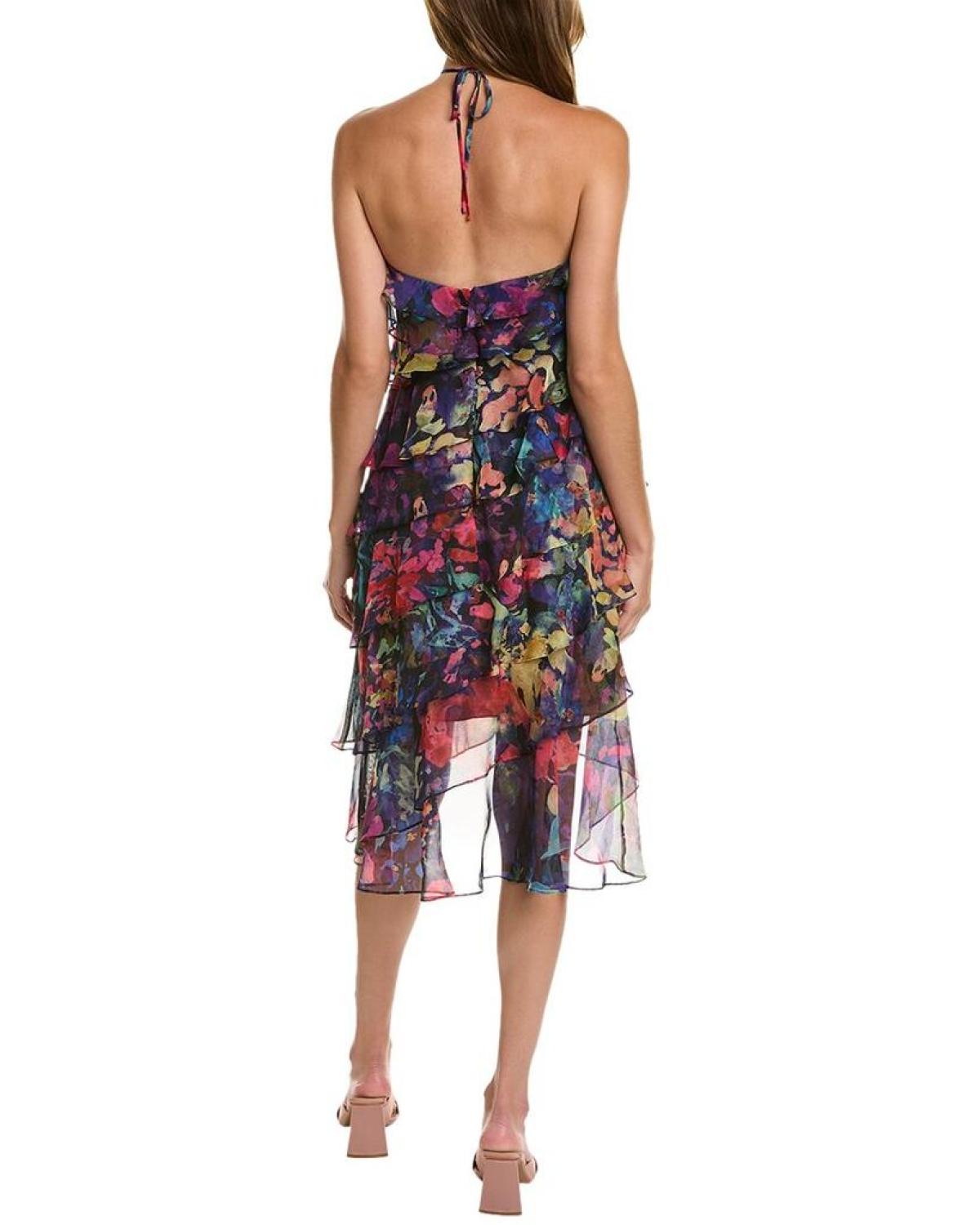 Marchesa Notte Printed Dress