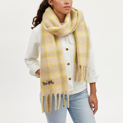 Coach Outlet Classic Plaid Oversized Muffler