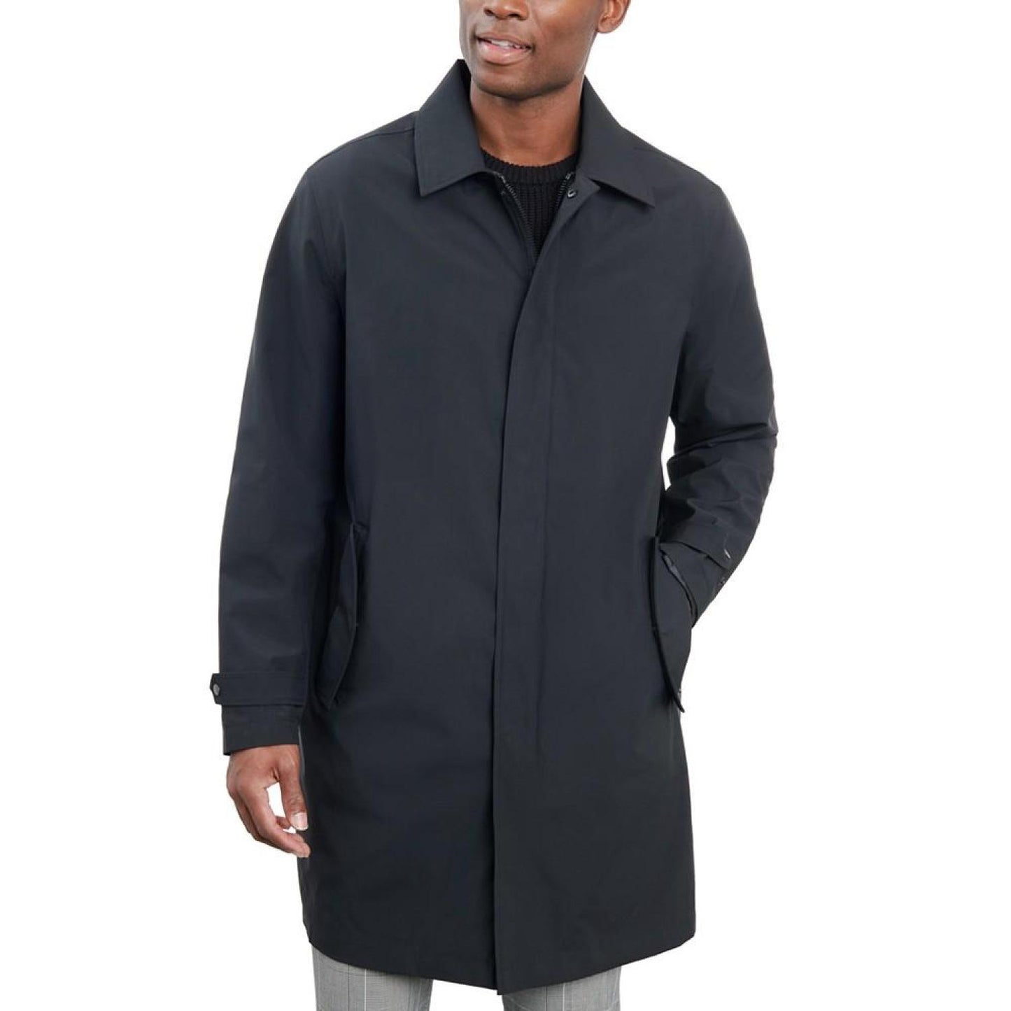 Men's Macintosh Full-Zip Raincoat, Created for Macy's